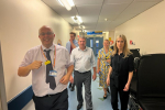 MP visiting Darent Valley Hospital with MP for Sevenoaks