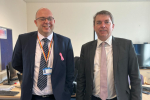 MP with Chief Executive of Darent Valley Hospital