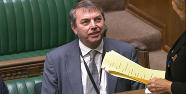 MP presenting his Private Member's Bill in the House of Commons